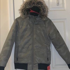Grey Camo North Face Jacket